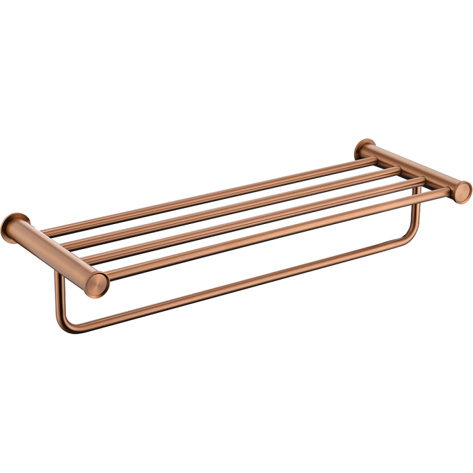 Полка для полотенец LEMARK ЗЕНИТ брашированное розовое золото LMA-1641S1-BRRG